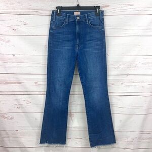 Mother The Hustler Ankle Fray High Rise Jeans Balls of Yarn